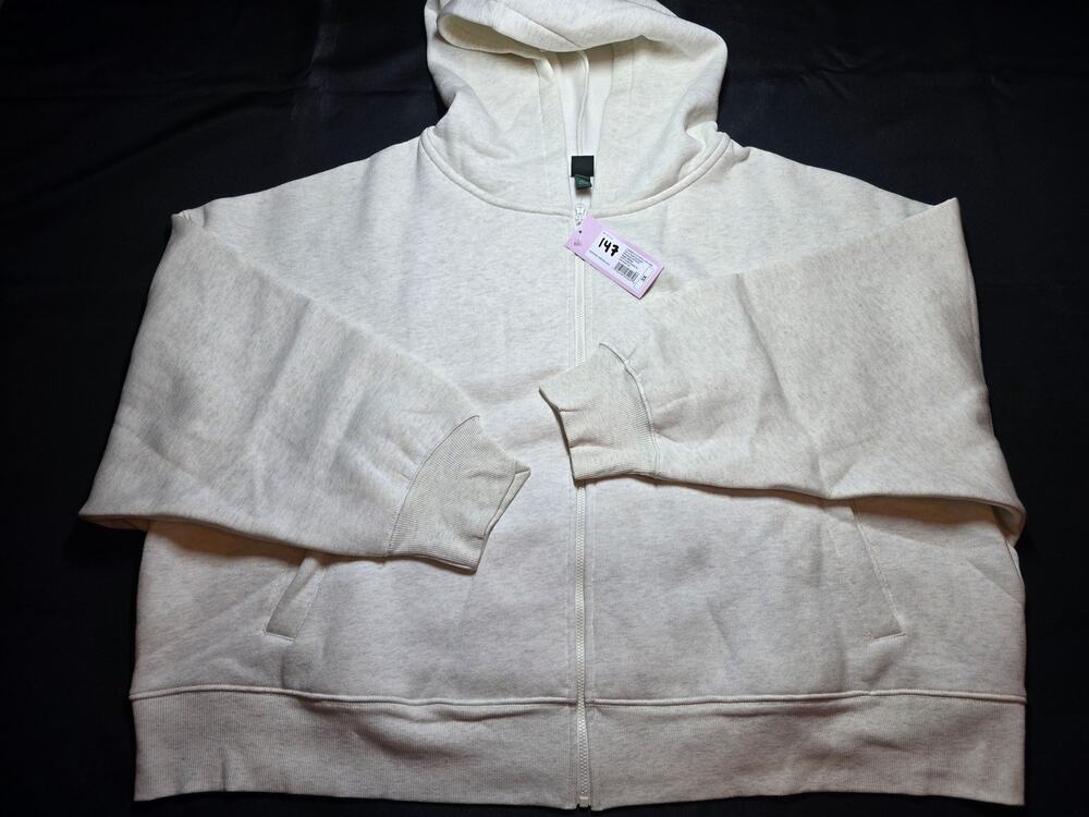 Wild Fable Full Zip Sweatshirt Jacket Heather Gray Pockets